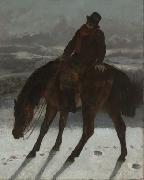 Gustave Courbet Hunter on Horseback oil on canvas